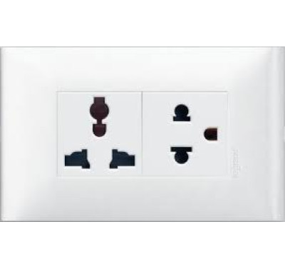 Bộ ổ cắm đa năng 2P+E + ổ cắm chuẩn Âu Mỹ 2P+E 