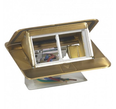 Hộp âm sàn 4M - Vàng đồng