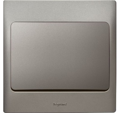 Bộ công tắc đơn 10A - 250V màu Xám đen