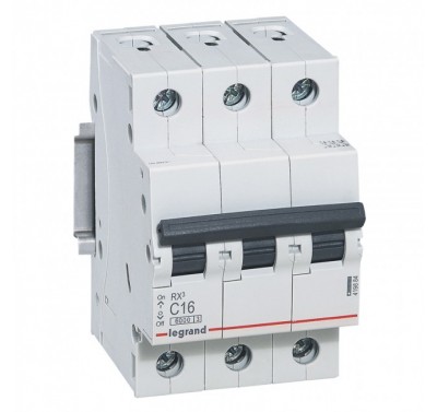 MCB RX3 3P 63A 6kA