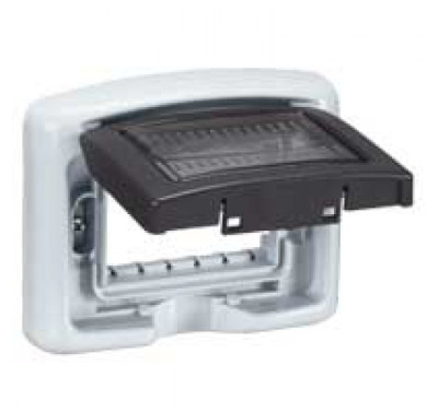 Mặt + khung đỡ chống thấm IP55 3M màu xám