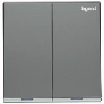 BỘ CÔNG TẮC ĐÔI MÀU XÁM ĐEN