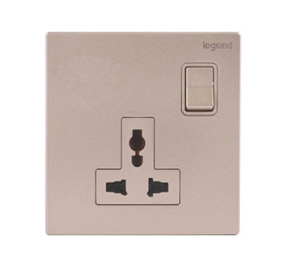 BỘ Ổ CẮM ĐA NĂNG KÈM CÔNG TẮC MÀU ROSEGOLD