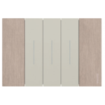 Mặt che hợp kim màu hồng phay xước