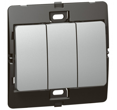 Công tắc ba 10A - 250V màu bạc